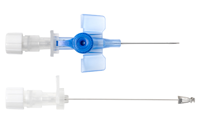 Safety IV Cannula With Injection Port and With Wings